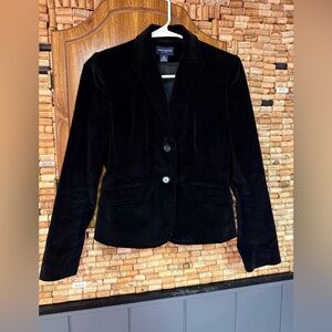Vintage Y2K Ann Taylor Petites 100% cotton velour style blazer size 2P